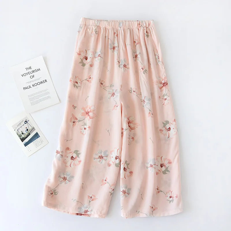 New women's thin loose wide leg pants loungewear streetwear