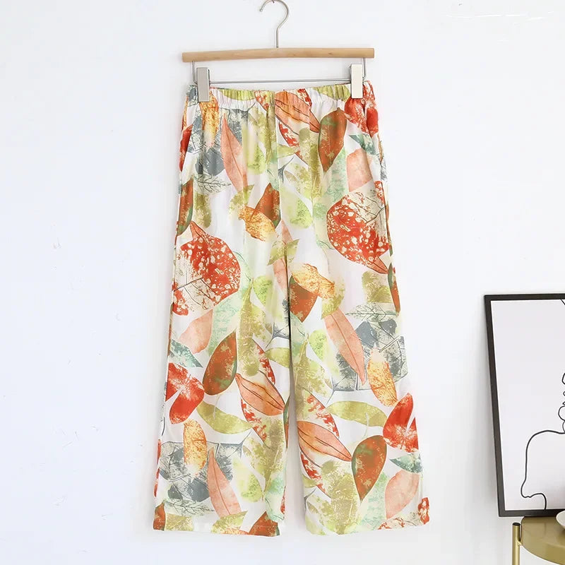 New women's thin loose wide leg pants loungewear streetwear