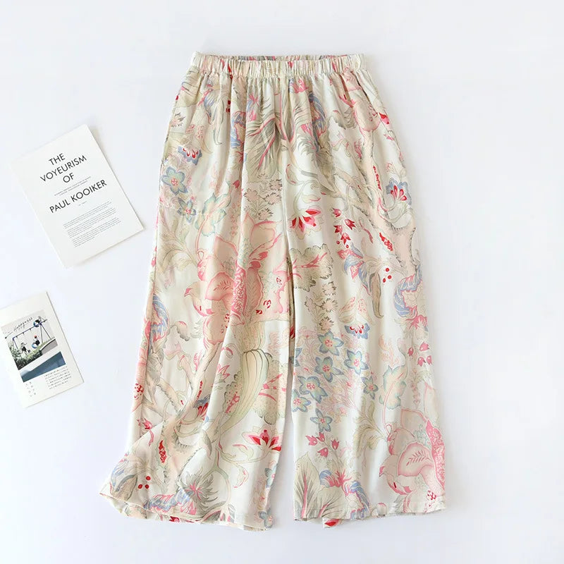 New women's thin loose wide leg pants loungewear streetwear