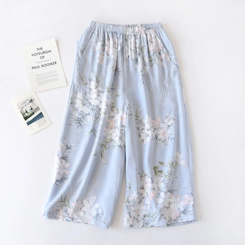 New women's thin loose wide leg pants loungewear streetwear
