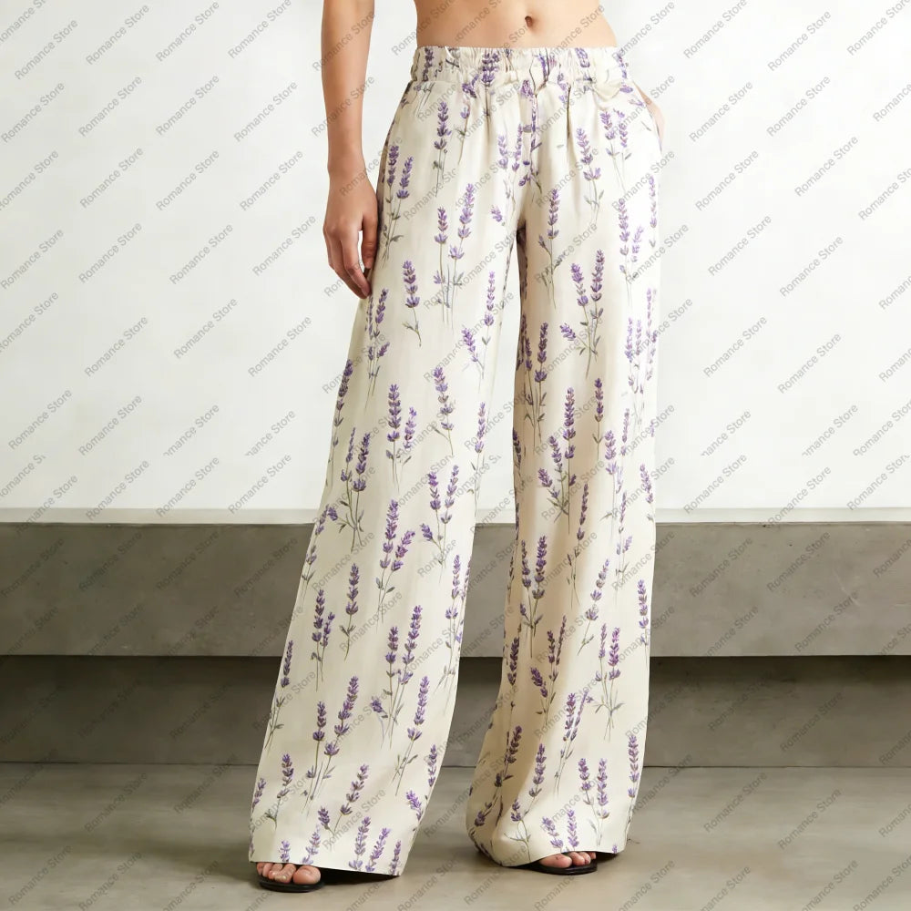 Women's Pants Spring Summer Autumn Milk Silk Pajama Pants Korean-Style Walking Pants Sleeping Pants For Women Casual Trousers