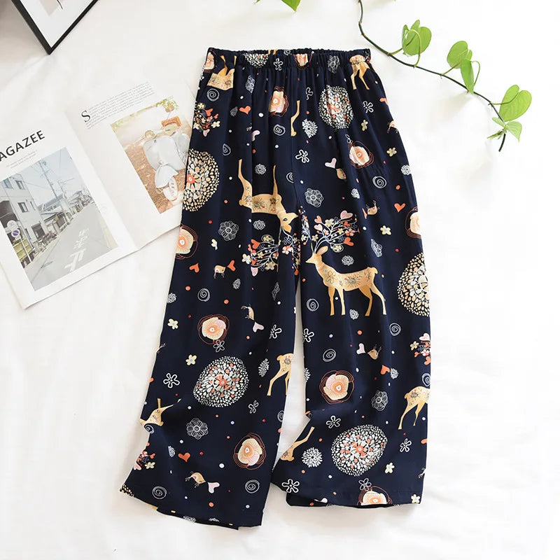 New women's thin loose wide leg pants loungewear streetwear